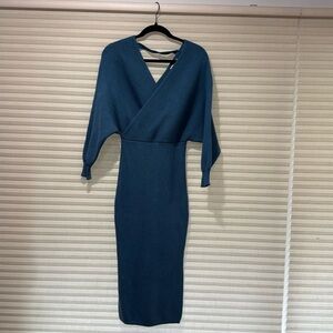 Teal Sweater Dress